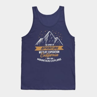 Spirt Of Adventure California Mountains Forest Tank Top